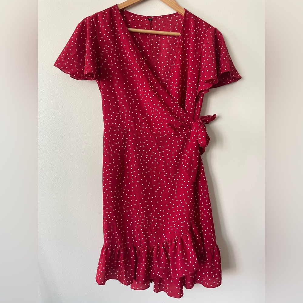 5$ OFF- winter wrap dress